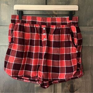 Aerie Women’s Plaid Flannel PJ boxers